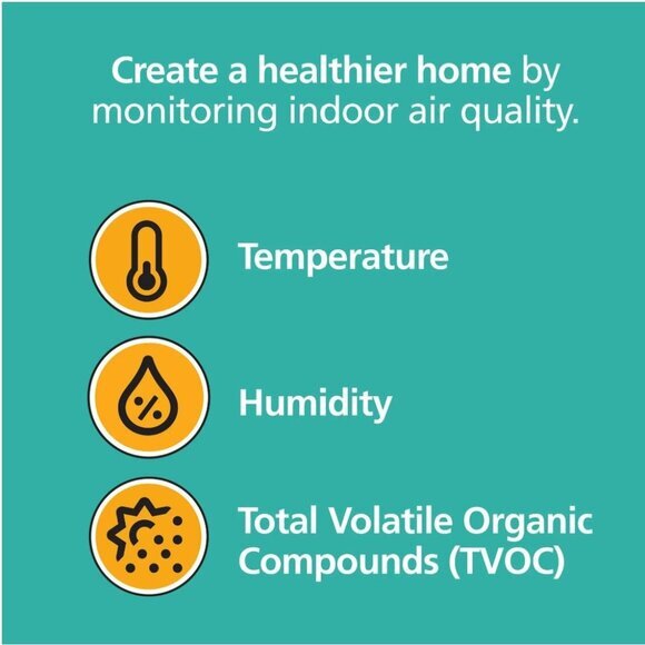 Kidde Hardwired Smart Smoke Detector Indoor Air Quality Monitor & Battery Backup - Picture 4 of 14